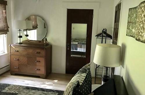 Monson House | Modern comforts and conveniently located in-town Monson by Lake Hebron, cheers!