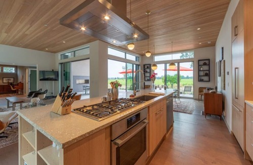 Santa Rosa House | Modernist Compound With Luxury Spa Overlooking Bellflower Vineyards