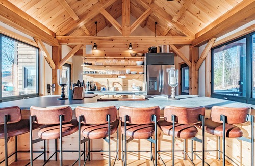 Bethel House | Mtn View, Sleeps 20, Hot Tub, Firepit, Wood Stove, Theater, Workspace, Bar, Gym