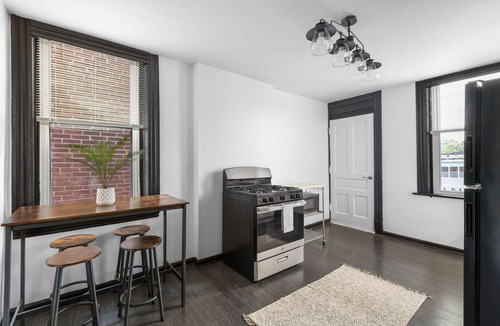 St. Louis Apartment | NEW! Designer 2 bedroom apt w/king bed, 65" TV, fenced yard & WiFi - pets <3