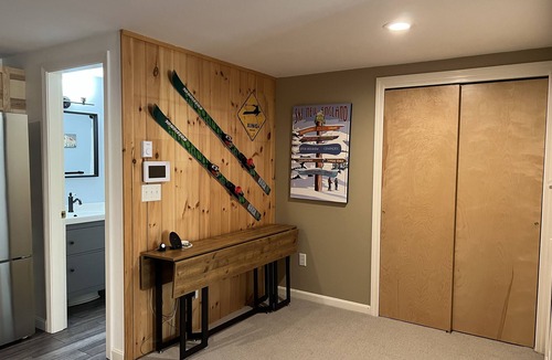 Carrabassett Valley Apartment | Newly Renovated Studio just steps from the Sawduster lift!