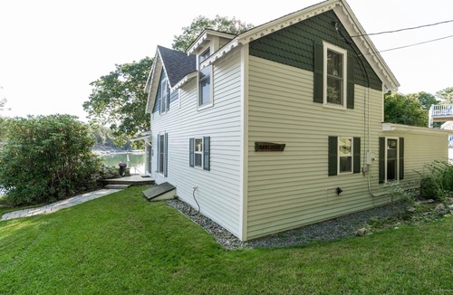Georgetown Cottage | Oceanfront home with private deep water dock on Harmon Harbor, Georgetown, ME