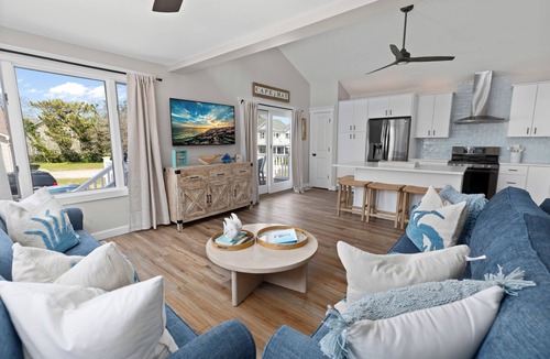 Town Bank House | Oceanfront Oasis! Steps to the Beach! Hot Tub, Pool & Game Room!