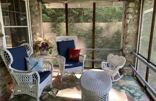 Queensbury Cabin | Private lake front cottage with spectacular views & private dock/swimming area.