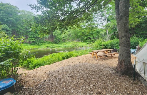 Frankfort RV Rental | Quaint 1-bedroom Bell Tent in charming Frankfort, ME perfect for nature lovers.