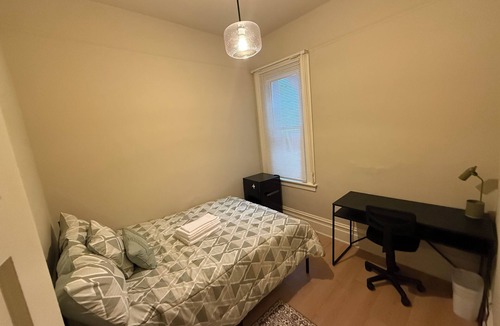 Russian Hill Apartment | Russian Hill private bedroom with shared bathroom and kitchen