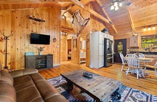 Means Ski Chalet | Secluded 2-BD cabin, tranquil mountain setting. Hot Tub Gazebo! Wood fireplace.