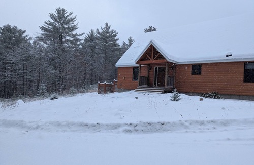 Bethel House | Secluded 3BR Bethel Escape Private Land Large Deck & Fire Pit