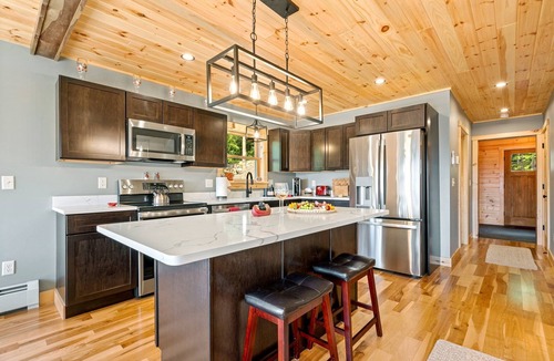 Bryant Pond Cabin | Secluded Cabin with Hot Tub, Views, & EV Charger