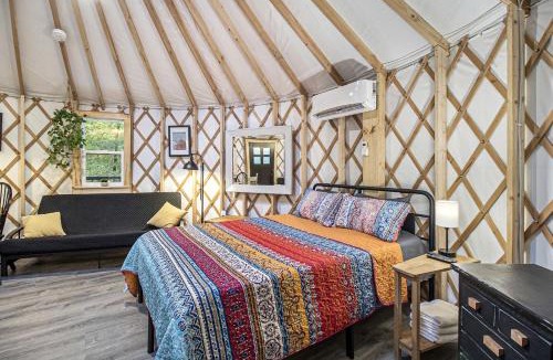 Sears Other | Secluded Glamping Yurt with Scenic Wilderness Views near Sears, Michigan