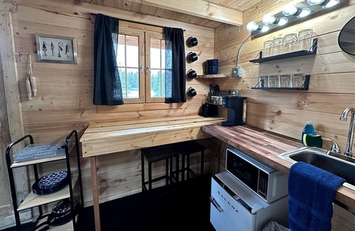 Denali House | Solar Powered Lakefront Twin Tiny Houses in Cantwell Alaska, Perfect for a Group Getaway to Denali National Park