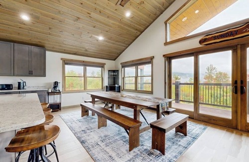 Sunday River Area House | Spacious mountain retreat with fire pit, hot tub, sauna, and foosball