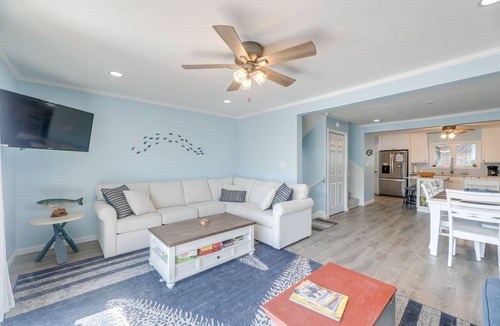Fenwick Island House | Steps to Ocean: Colorful Beach Townhouse in Fenwick Island