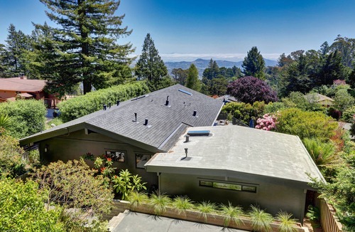 Tamalpais-Homestead Valley House | Stunning Mill Valley modern above Muir Wood with water views
