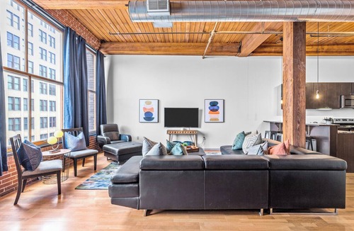 Downtown West Apartment | Stylish Industrial Loft in Downtown St. Louis