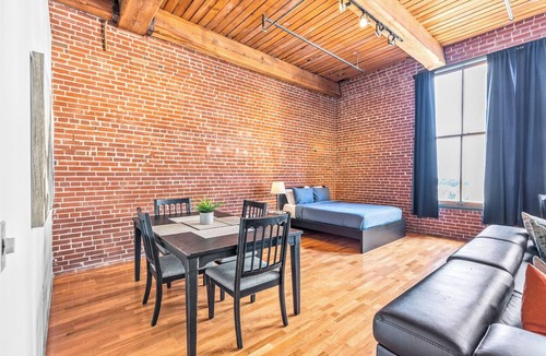 Downtown West Apartment | Stylish Industrial Loft in Downtown St. Louis