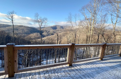 Wolf Laurel Cabin | Sunset Mtn View*Pool*Hot Tub*Massage Chair*Theater Rm*Pickleball*Game Rm*Hiking