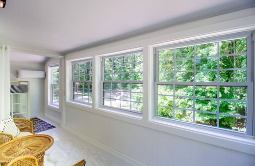Lowell House | The Love Inn A-Frame Cabin in the woods with pool & firepit that sleeps 19 in Ada, MI