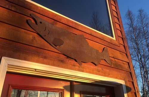 Susitna North House | The Rusty Salmon Lake House with Deck, Dock, Canoe and Kayaks