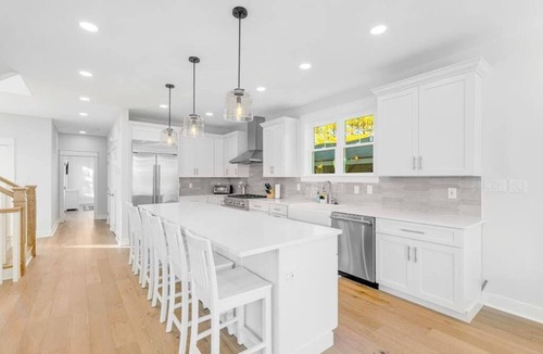 Bethany Beach House | Town of Bethany Beach home with a fireplace & outdoor living - near beach