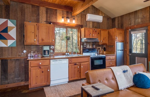 Marshall Cabin | Treetop Cabin w/Jetted Tub - Cozy Escape Near AVL