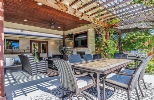 Redmond Terrace House | Ultimate Game Day Setup-Pool/Hot Tub-Outdoor Entertainment Area-Sleeps 14