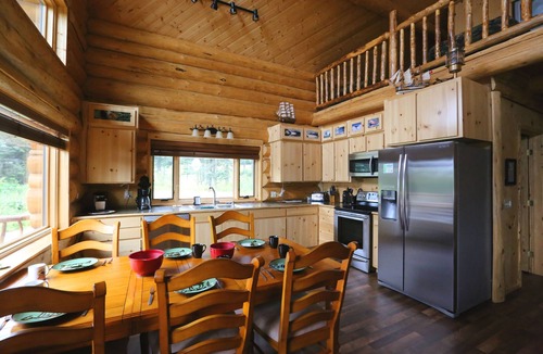 Anchor Point House | Unique Alaskan log home in trees & wild flowers on 14-acre private homestead.