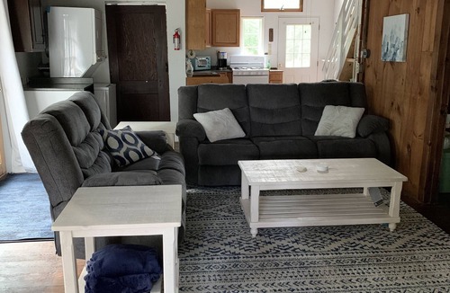 Franklin Cottage | Webster Camp - rustic getaway with Webster Lake access, fire pit & large deck!
