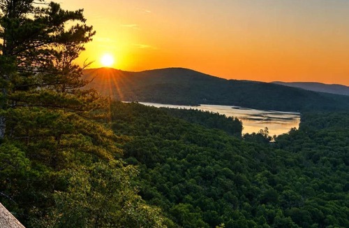 Stoneham House | White Mountains Forest A-Frame Stars Firepit