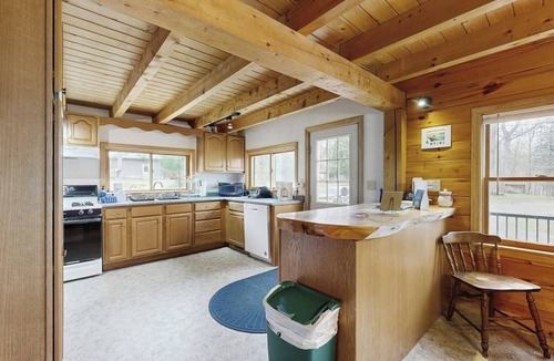 Sebec Cabin | Wonderful Lakefront Gem W/Free WiFi, Dock, Private Beach, Kayaks, Canoe & More