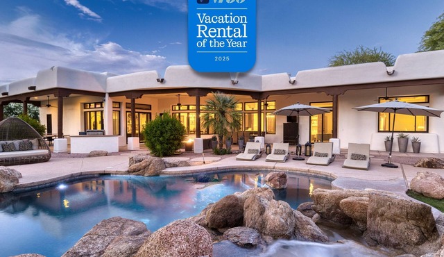 2025 VRBO Property of the Year: Scottsdale Luxury Estate: Pool, Spa & Pickleball