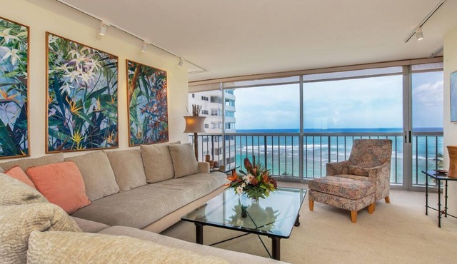 35% Discount Book Now-Danno's Hawaii Five-O Condo, Diamond Head, Full Ocean View