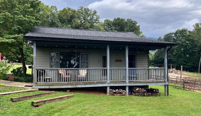 5 Mi to Downtown Morganton: Cabin on Horse Farm