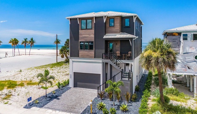 5350 Chasing Sunshine: 5BD/4.5BA Pool Home, Steps to Sand!