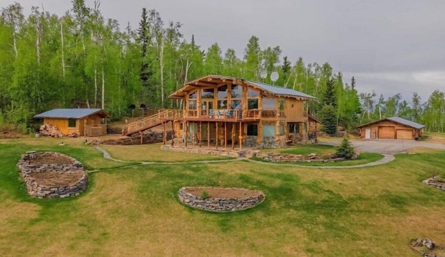 6810 Orchid Dr, Salcha, AK - Log Cabin with Mountain Views, Sauna Included