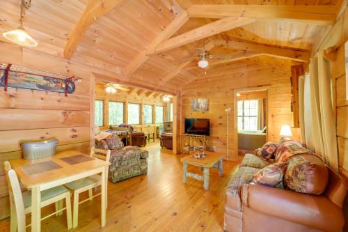 All-Season Sunroom + Hot Tub: Marion Cabin Retreat