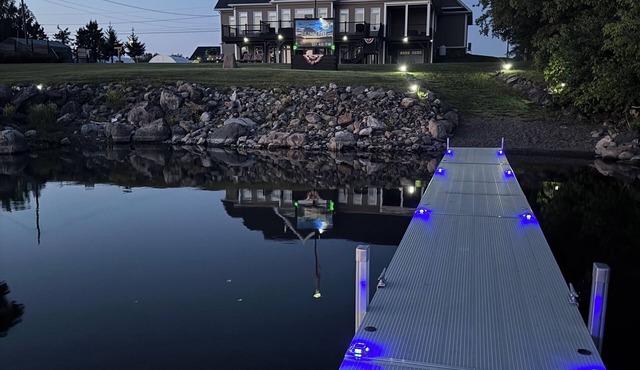 Big Sky Lodge Sunset Suite. Luxury Lodging on Long Lake Saint David Maine.