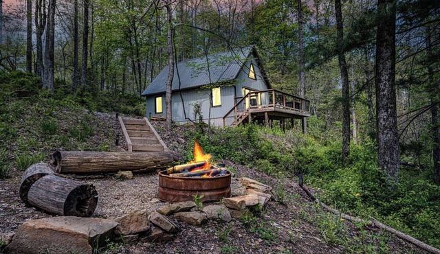 Blackberry Bramble: Private, budget-friendly in Hocking: WiFi, hot tub + Firepit