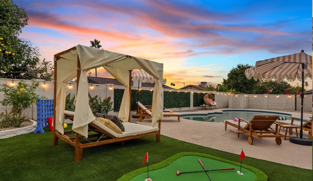 Boho Chic LUX - New Pool + Hot Tub - Mins To OT - Games & More!