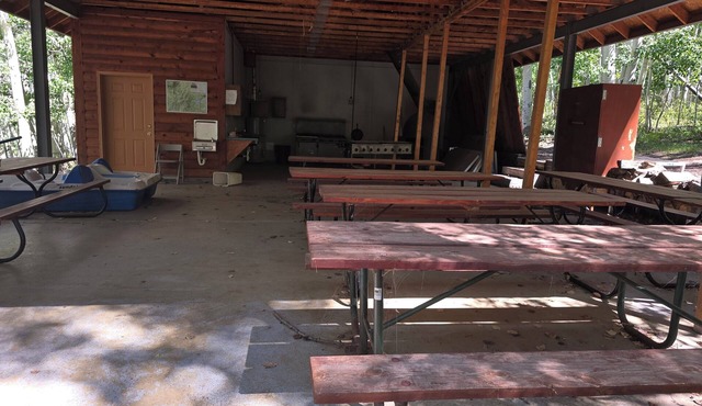 Camp Jackson Group Pavilion with cooking area