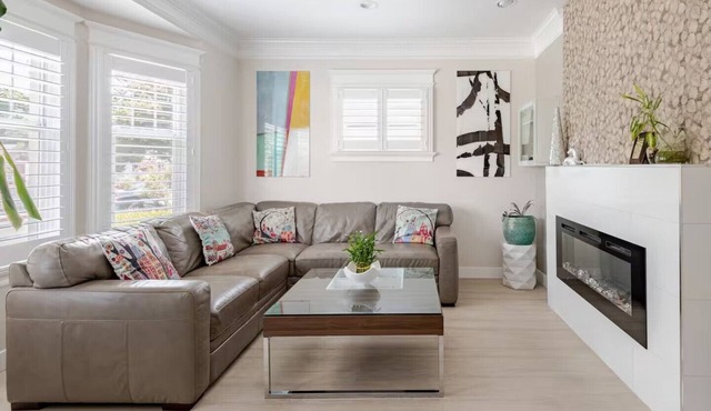 CentralDowntownSanJose-Stunning, fireplace Modern Craftsman house/SAP, Airport