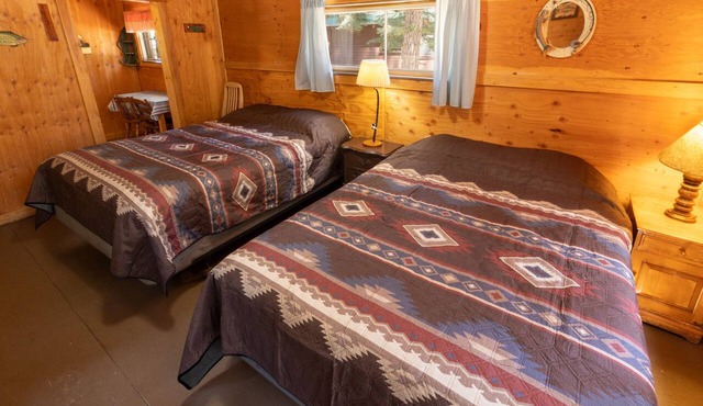 Charming Trout Cabin at Camp Layman | Riverside Family Basecamp with Two Queens in Blairsden-Graeagle