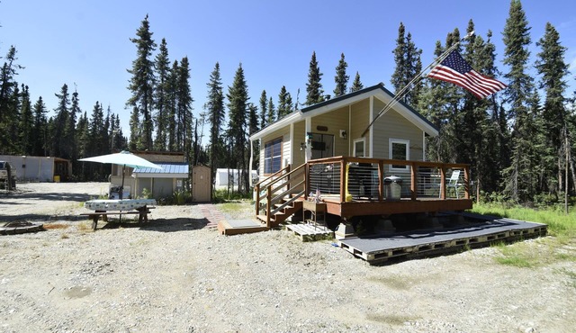 Chez Benz Cabin near Harding Lake State Recreation Area.
