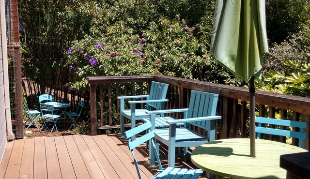 Chic 4 rm 1 bed retreat, No Berkeley area, WiFi, private deck, near UC, nature,