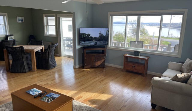 Country retreat with incredible ocean and island views.