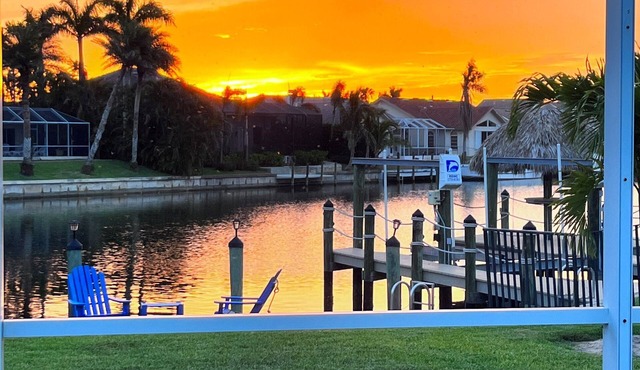 Cozy 3-bdrm house in quaint SW Cape Coral with WiFi, AC, heated pool and more.