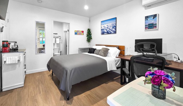 Cozy Downtown San Jose Suite Private Entry Private Bath SJSU + AC