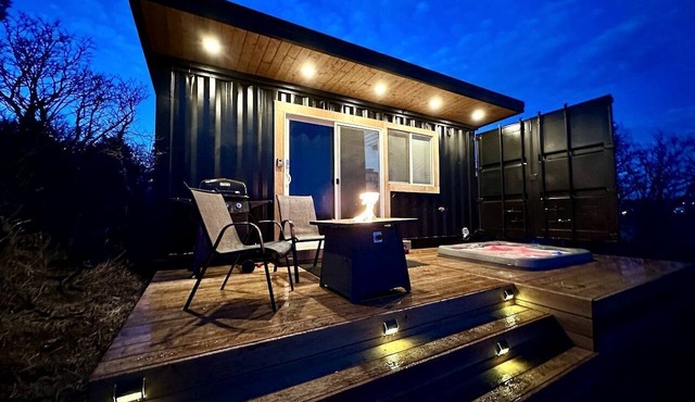 Creekside Container Glamping for a Nature Escape in Monument, Colorado in Monument