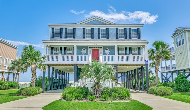 🌴Direct Beachfront w/Stunning Views | Private Pool + Hot Tub | The Palms in Myrtle Beach
