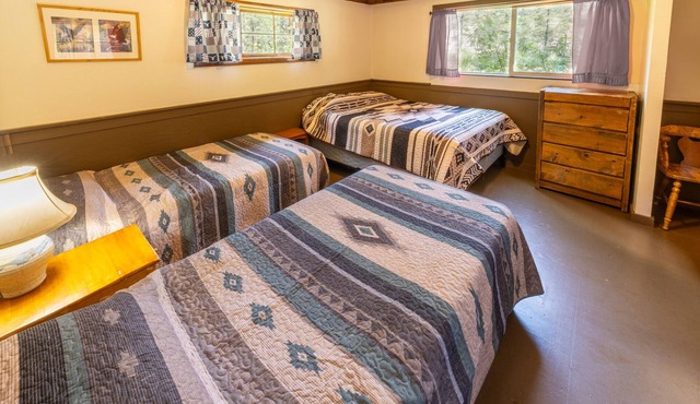 Elevated Eagle’s Nest Cabin at Camp Layman | Spacious Mountain Overlook in Graeagle